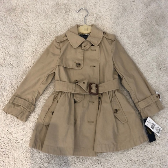 ralph lauren girls trench coat